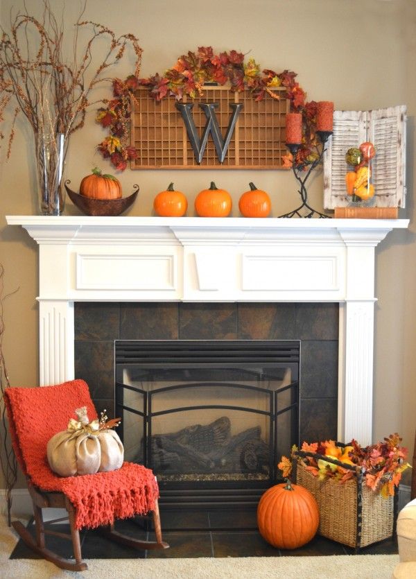 25 Fall Mantle Decorations to Love - ClassiclyAmber | ClassiclyAmber